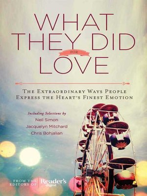 cover image of What They Did for Love